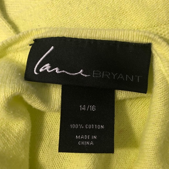 Lane Bryant Yellow Top Size 14/16 - Picture 4 of 4